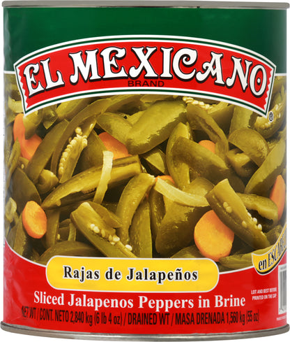 El Mexicano Jalapenos Peppers 2840 kg