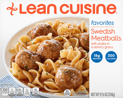 Lean Cuisine SWEDISH MEATBALLS Westrock Claremont, NC 9 1-8 oz (258 g)