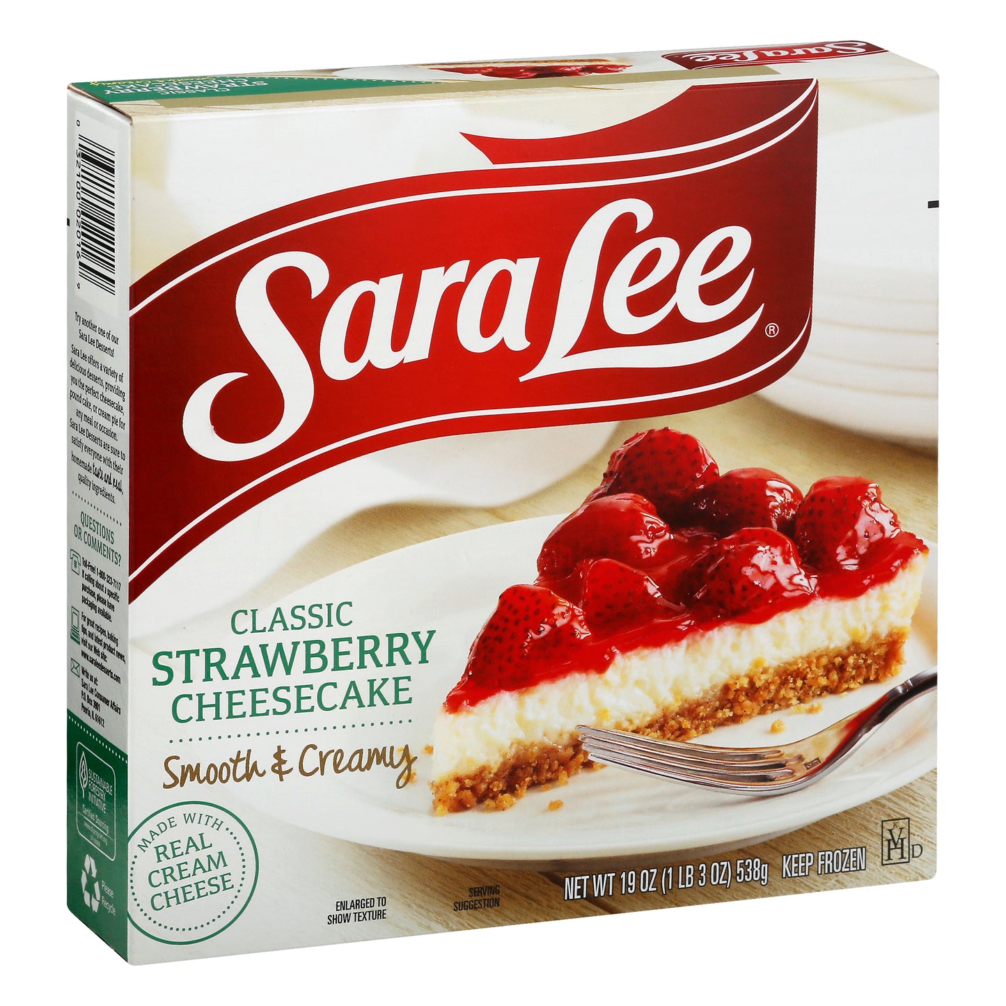 Sara Lee Classic Strawberry Cheesecake 19 oz