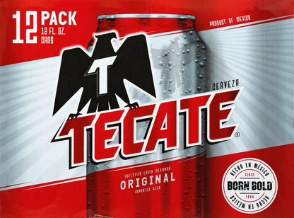 Tecate Beer 12 ea