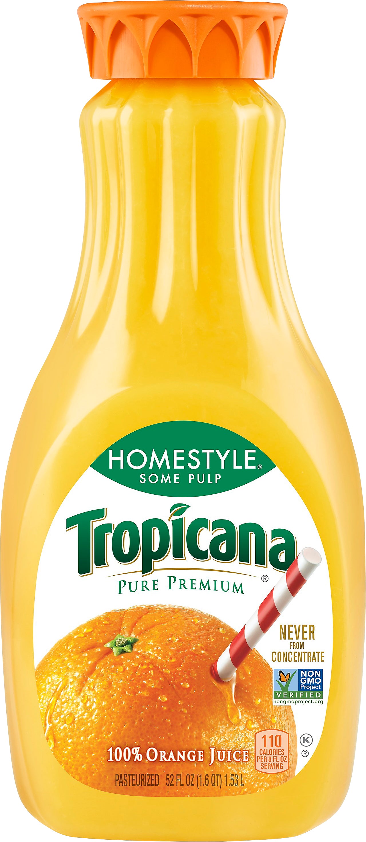 Tropicana Homestyle Some Pulp Orange Juice 52 oz