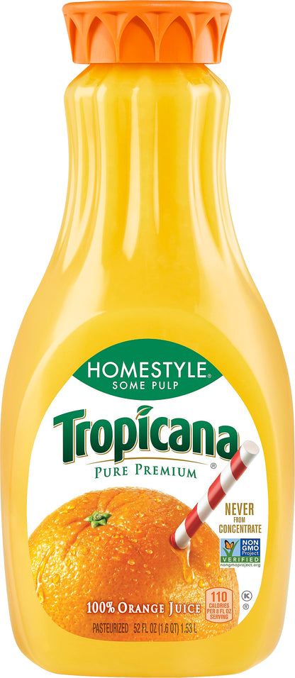 Tropicana Homestyle Some Pulp Orange Juice 52 oz