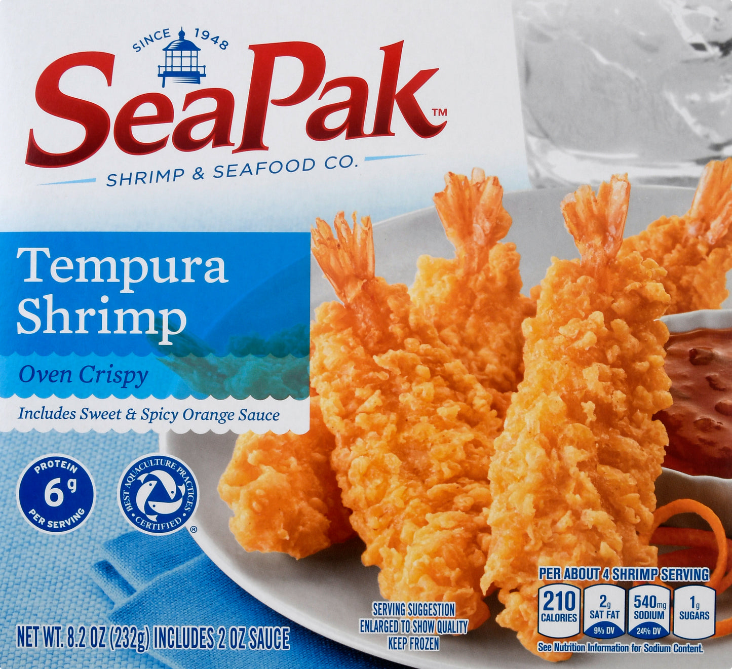 SeaPak Tempura Shrimp 8.2 oz