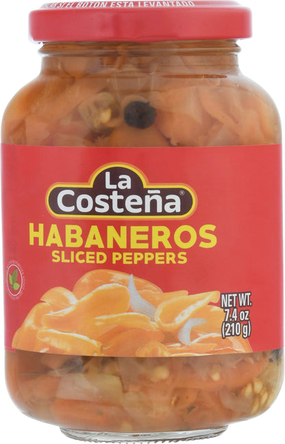 La Costena Habaneros Sliced Peppers 7.4 oz