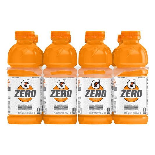 Gatorade Zero Zero Sugar Orange Thirst Quencher 8 ea