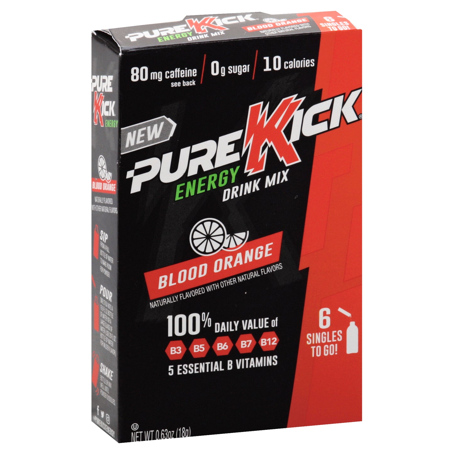 Pure Kick Energy Drink Mix 6 ea