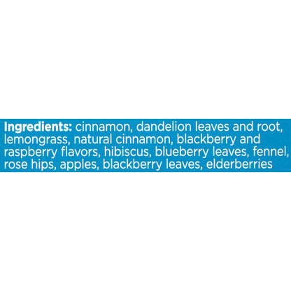 Bigelow® Benefits Cinnamon & Blackberry Herbal Tea 18 ct Tea Bags 1.39 oz. Box
