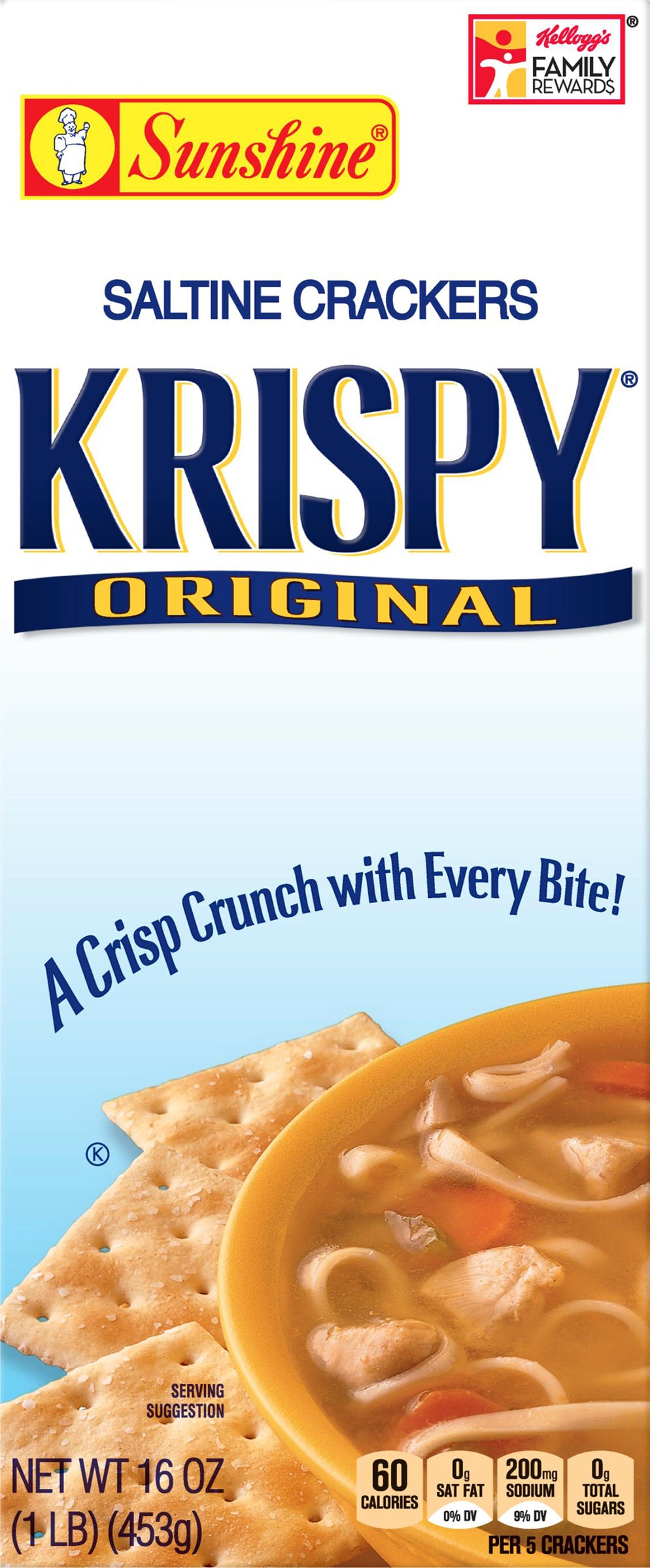 Sunshine Krispy Original Saltine Crackers 16 oz