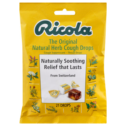 Ricola Cough Suppressant/Throat Drops 21 ea