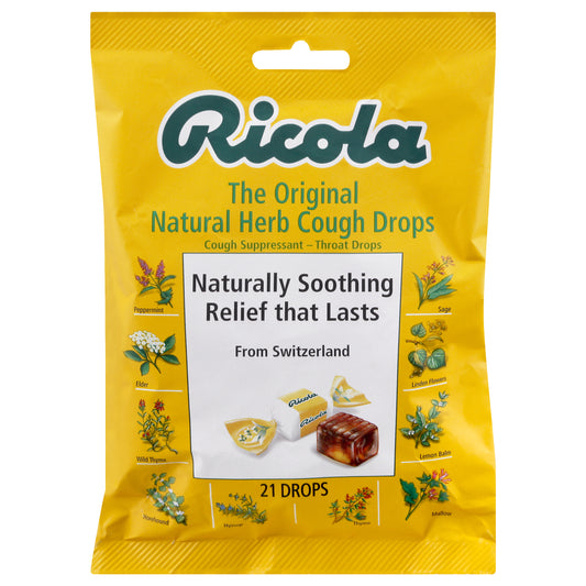 Ricola Cough Suppressant/Throat Drops 21 ea