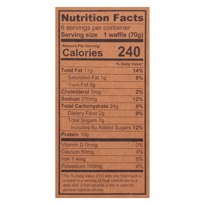 Kodiak Thick and Fluffy Buttermilk & Vanilla Power Waffles 6 ea