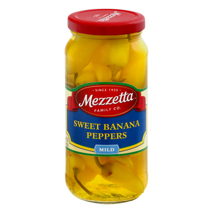 Mezzetta Mild Sweet Banana Peppers 16 fl oz Jar