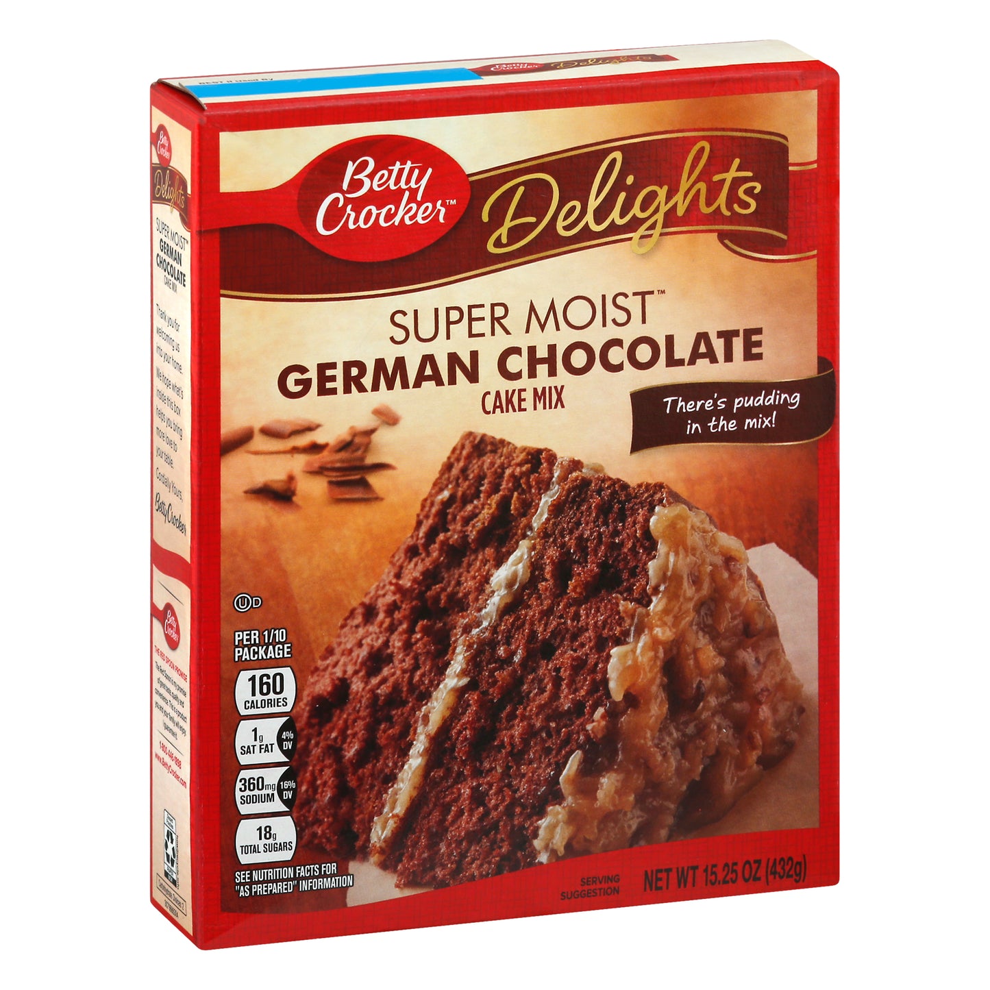 Betty Crocker Delights Super Moist German Chocolate Cake Mix 15.25 oz