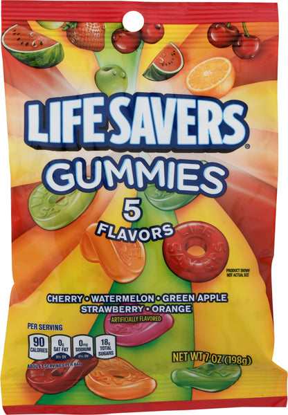Life Savers 5 Flavors Gummies 7 oz
