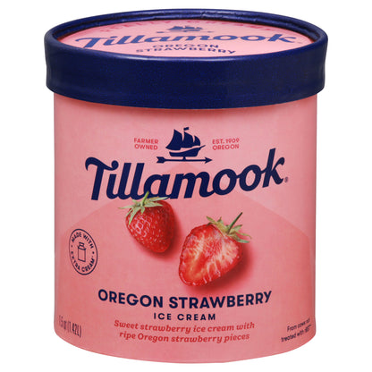 Tillamook Oregon Strawberry Ice Cream 1.5 qt