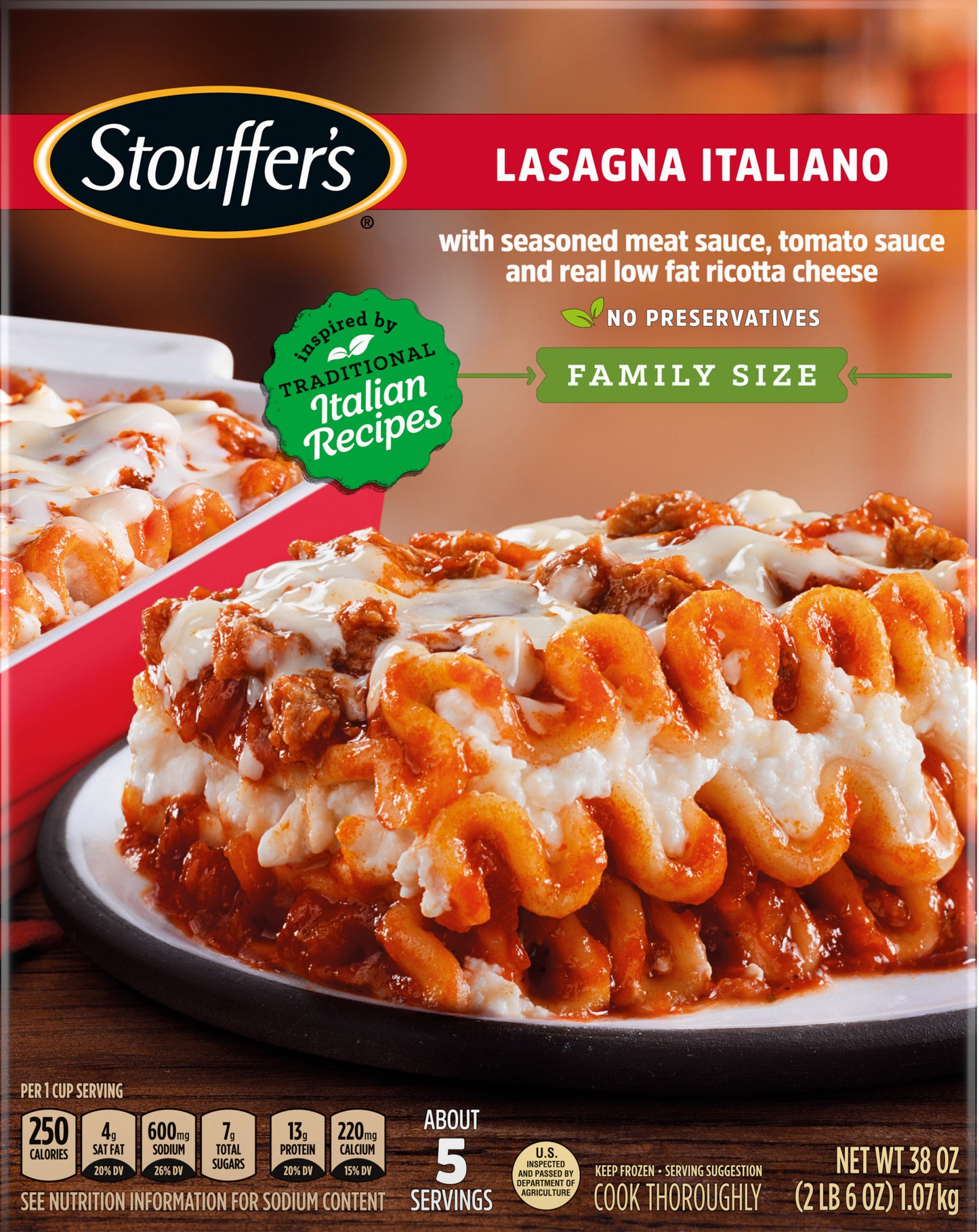 Stouffer's Family Size Lasagna Italiano 38 oz