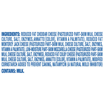 Kraft Shredded 2% Milk Reduced Fat Mexican Style Four Cheese Blend, 7 oz Bag
