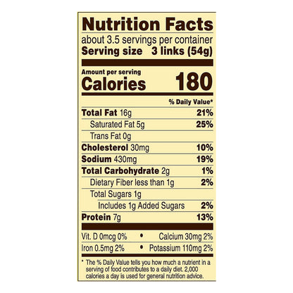 Banquet Brown 'N Serve Vermont Maple Sausage Links 10 ea