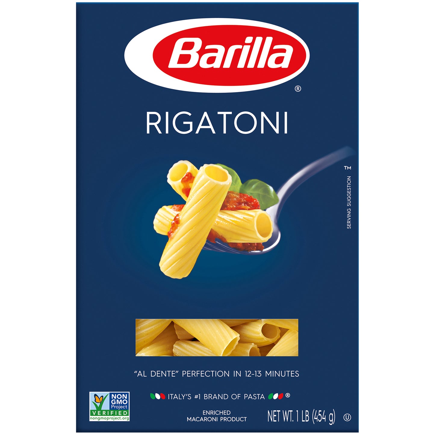 Barilla® Rigatoni Pasta 1 lb. Box.