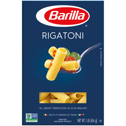 Barilla® Rigatoni Pasta 1 lb. Box.