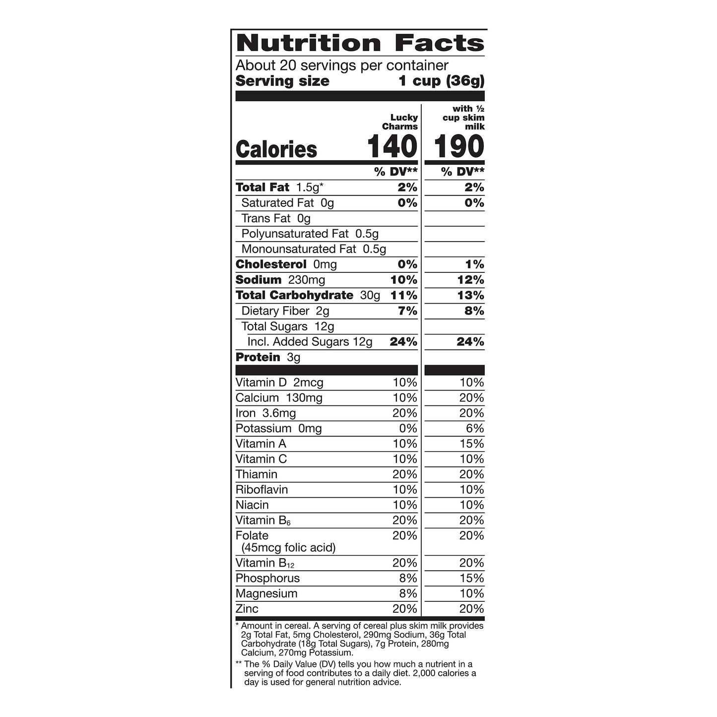 Lucky Charms Giant Size Cereal 26.1 oz