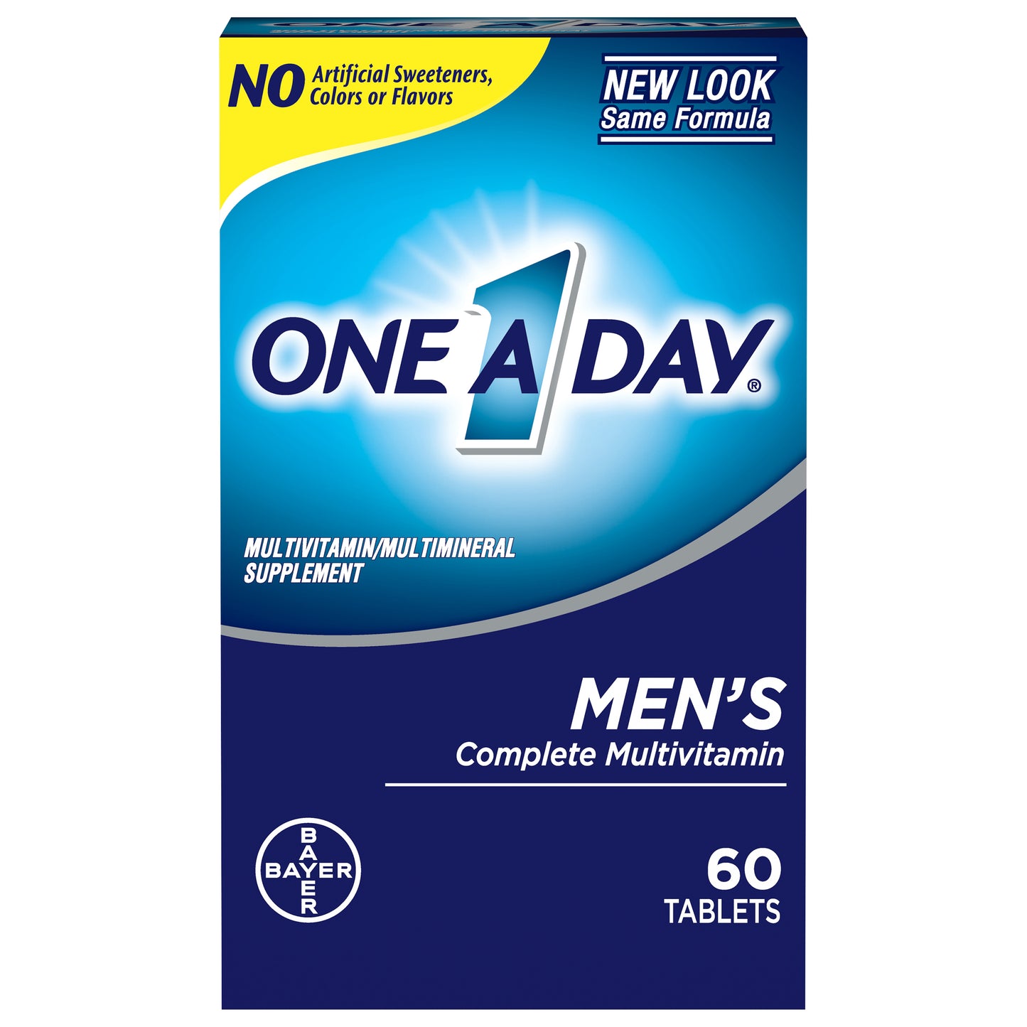 One A Day Men's Complete Multivitamin/Multimineral Supplement Tablets 60 ea Box