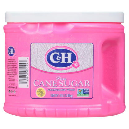 C&H® Pure Cane Granulated White Sugar 4 lb. Tub