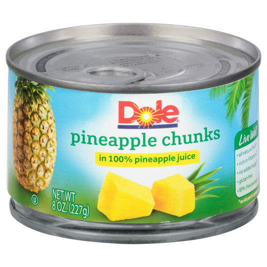 Dole Pineapple Chunks 8 oz