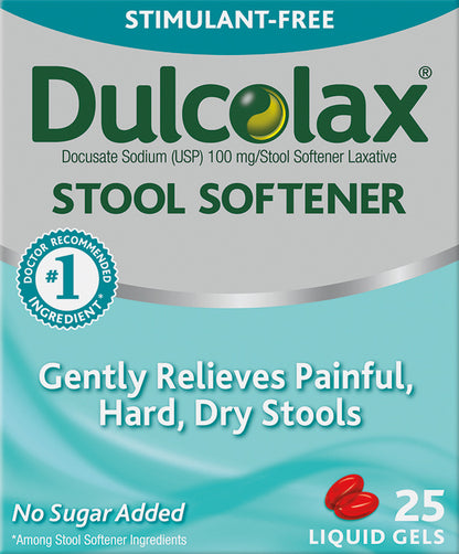 Dulcolax Liquid Gels Stimulant-Free Stool Softener 25 ea