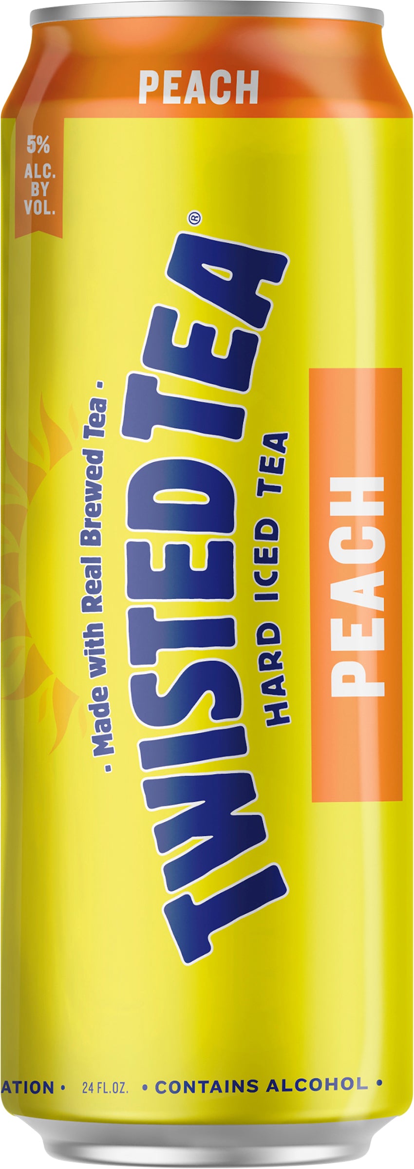 Twisted Tea Peach, Hard Iced Tea (24 fl. oz. Can)