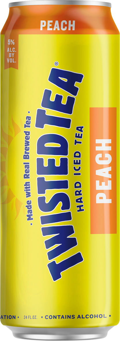 Twisted Tea Peach, Hard Iced Tea (24 fl. oz. Can)