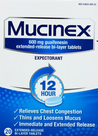 Mucinex Expectorant 20 ea
