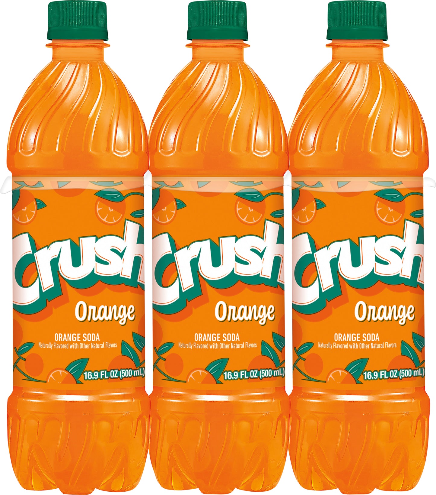 Crush Orange Soda, .5 L bottles, 6 pack