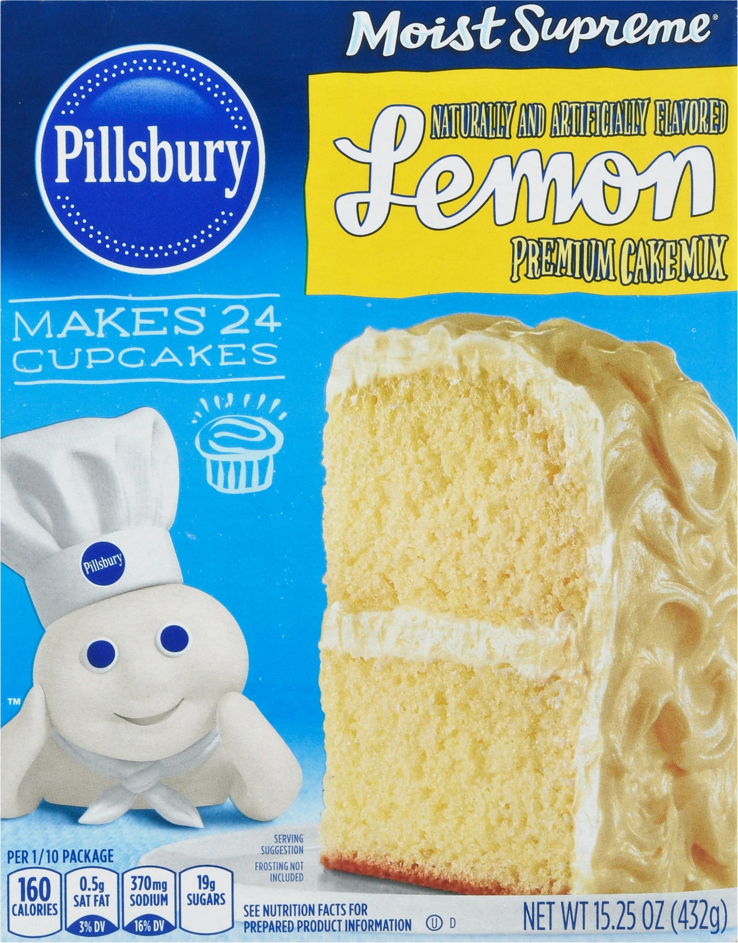 Pillsbury Moist Supreme Lemon Premium Cake Mix 15.25 oz