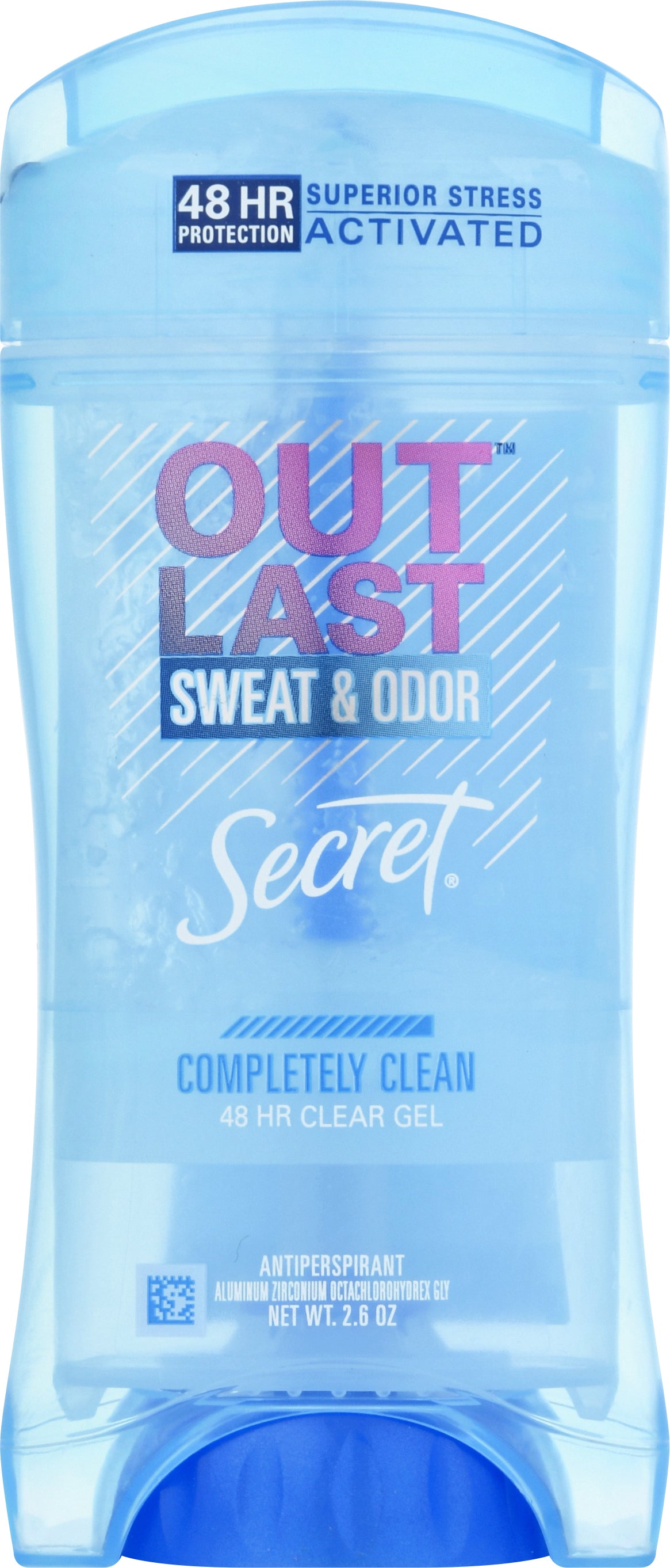 Secret Outlast Clear Gel Completely Clean Antiperspirant 2.6 oz