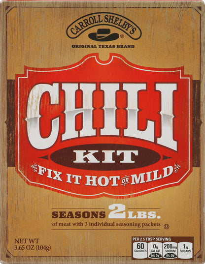Carroll Shelby's Chili Kit 3.65 oz