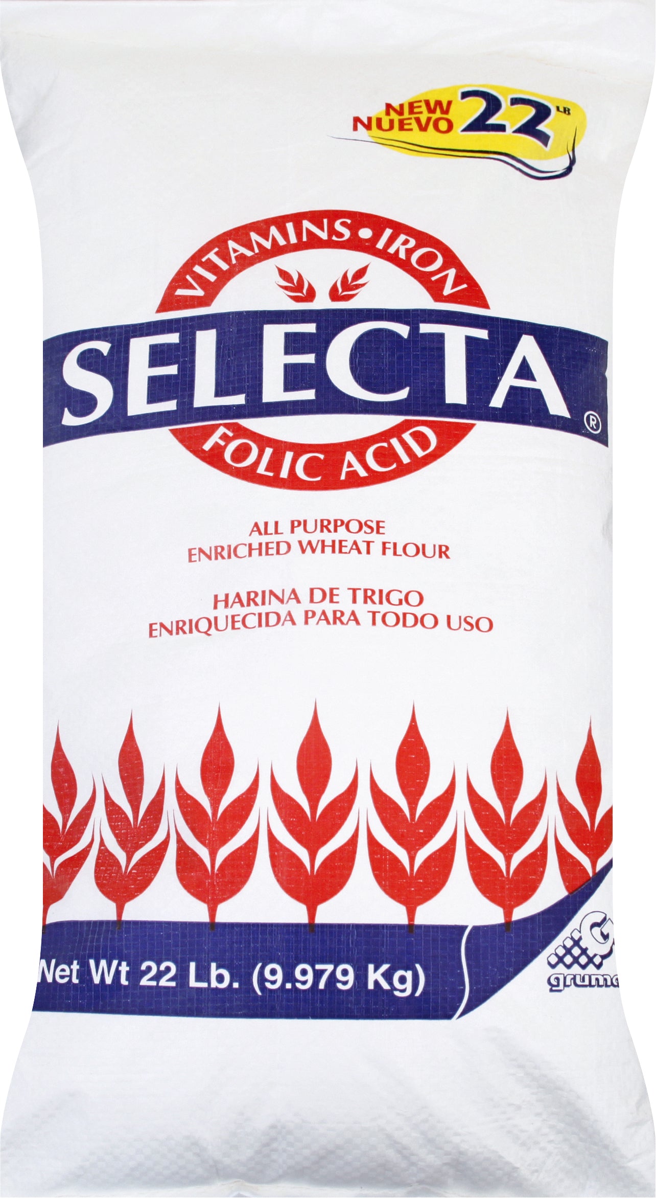Selecta Enriched All Purpose Wheat Flour 22 lb