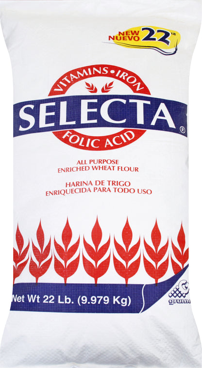 Selecta Enriched All Purpose Wheat Flour 22 lb
