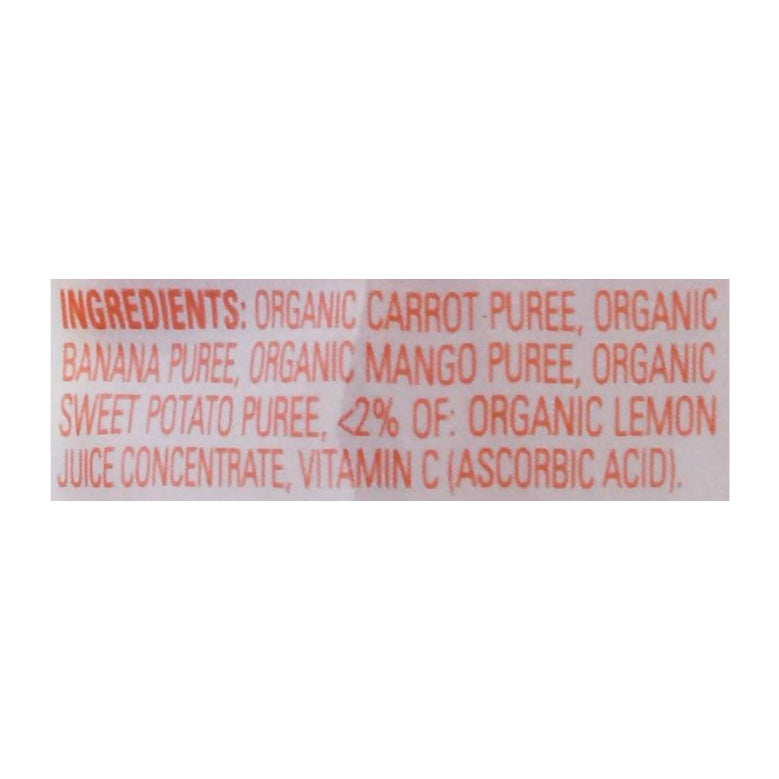HappyTot Organics Love My Veggies Carrots, Bananas, Mangos & Sweet Potatoes 4.22 oz