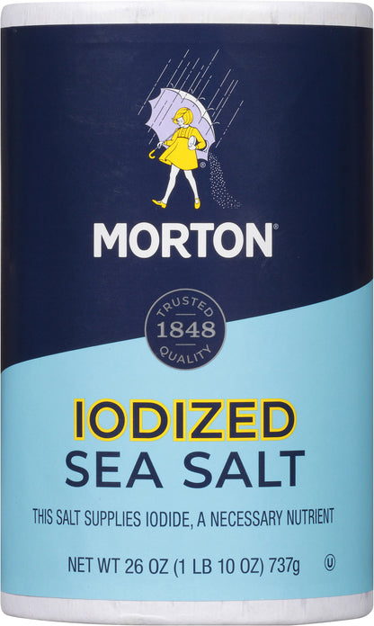 Morton Iodized Sea Salt 26 oz