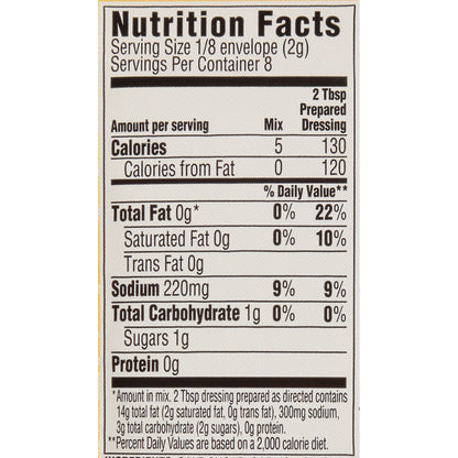 Good Seasons Zesty Italian Dry Salad Dressing and Recipe Mix, .6 oz Packet