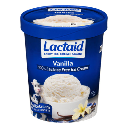 Lactaid® Vanilla 100% Lactose Free Ice Cream 1 qt. Tub