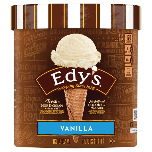Edy's Vanilla Ice Cream 1.5 qt
