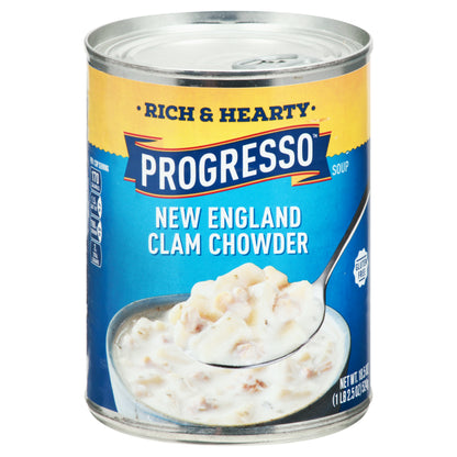 Progresso Rich & Hearty New England Clam Chowder Soup 18.5 oz