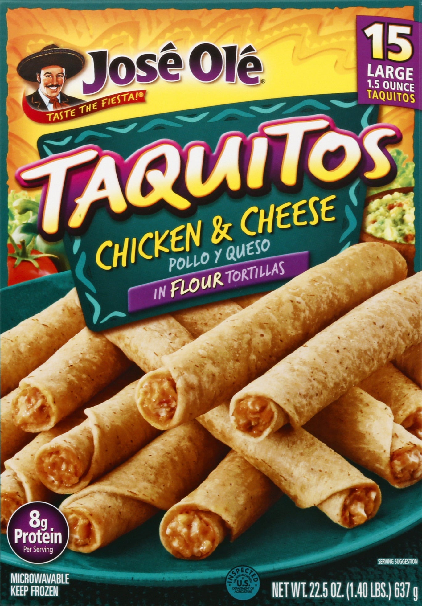 Jose Ole Chicken & Cheese Taquitos 15 ea