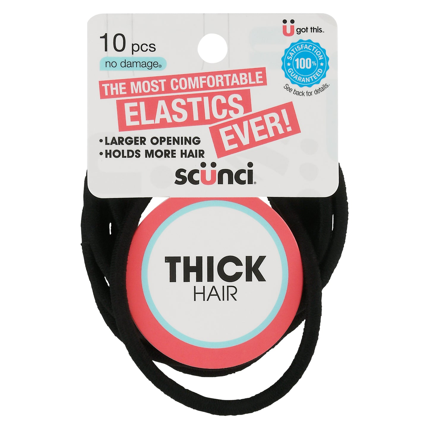 Scunci U Got This No Damage Thick Hair Elastics 10 ea