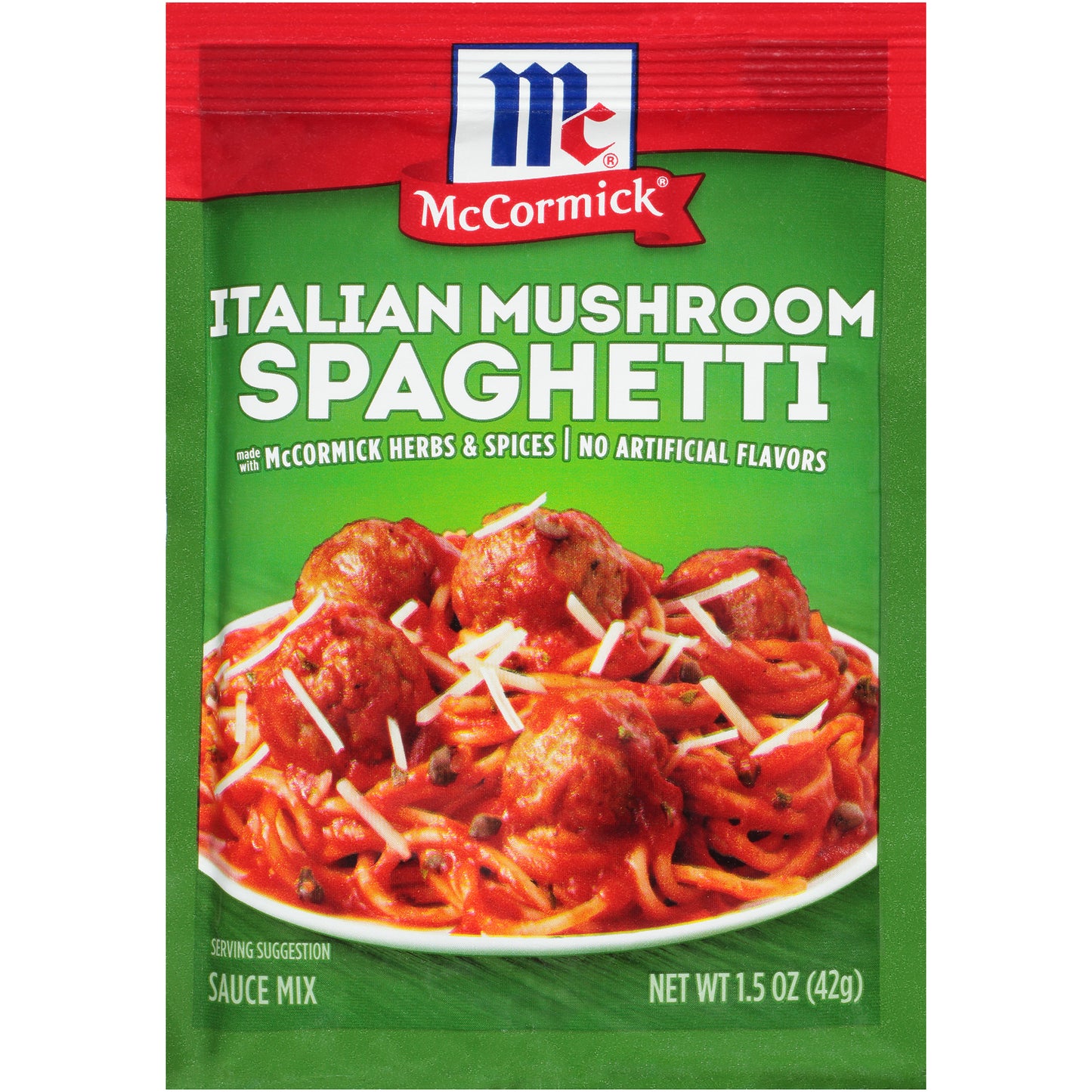 McCormick® Italian Mushroom Spaghetti Sauce Mix 1.5 oz. Packet