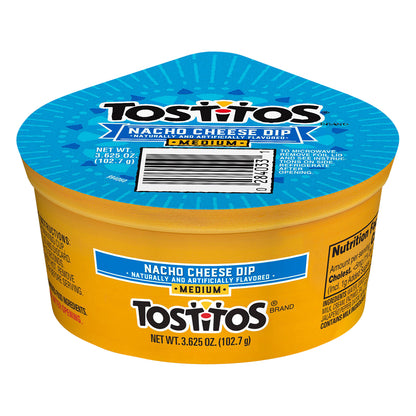 Tostitos Medium Nacho Cheese Dip Naturally And Artificially Flavored 3.625 Oz