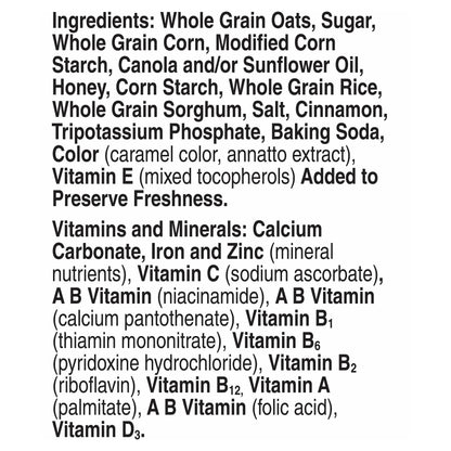 Cheerios Cinnamon Oat Crunch Breakfast Cereal, 18.2 oz Box