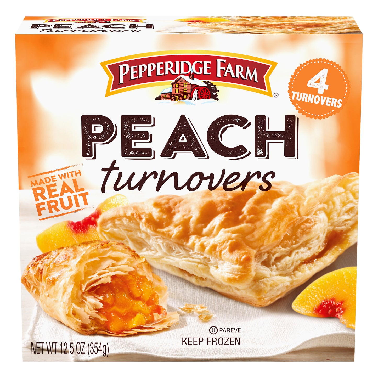 PEPPERIDGE FARM Peach Turnovers 4 ea